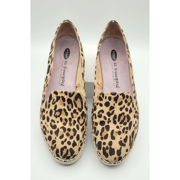 Dr. Scholl's BE Energized Leopard Print Espadrilles Slip On Shoes Sz 10 - Picture 2 of 11